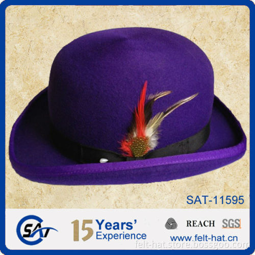 Factory wholesale wool felt derby bowler hat